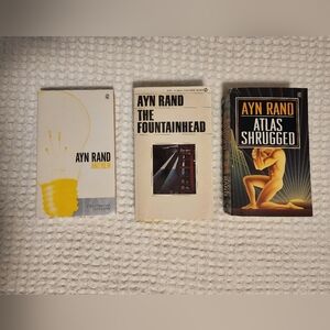 Ayn Rand Book Set - Anthem, The Fountainhead, Atlas Shrugged